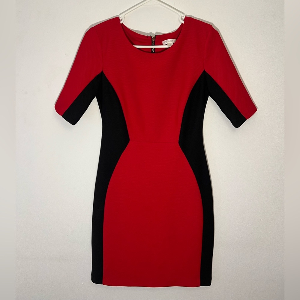 Bisou Bisou Red & Black Bodycon Dress ❤️🖤